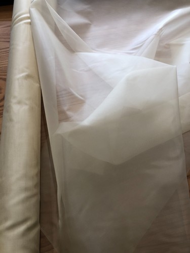 Seidenorganza blassgold - seidenorganza,,