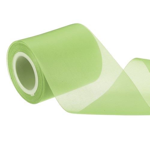 Grünes organza band - grünes, 7,6