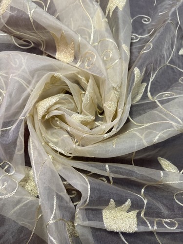100 seide stickerei organza - seide,